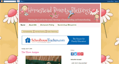 Desktop Screenshot of homesteadbountyblessings.com